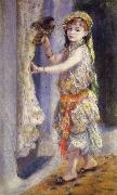 Young Girl with a Falcon, Pierre Renoir